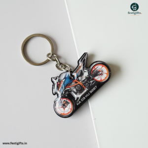 bike shape keychain
